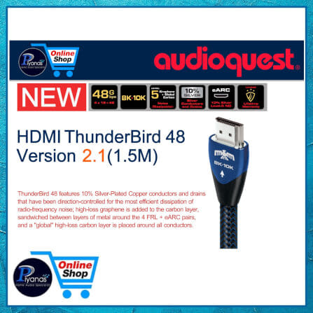 สาย HDMI AUDIOQUEST : HDMI-THUNDERBIRD 48 VERSION 2.1 (1.5 เมตร)_2